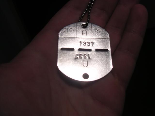 dog tags. all the dog tags that are